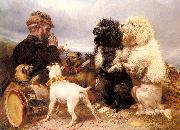 Richard ansdell,R.A. The Lucky Dogs oil painting on canvas